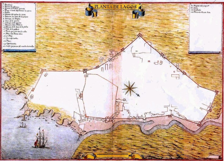 Planta de Lagos de 1650, de Leonardo Ferrari