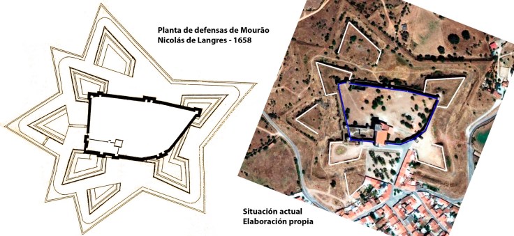 Planta vauban de Mourão