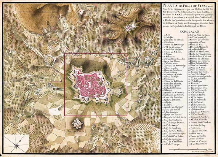 Plan Elvas y fuertes anexos