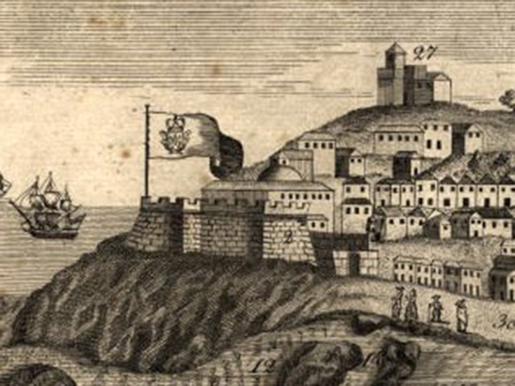 Detalhe da «Planta Geográfica da Barra da Cidade do Porto» (1789), de Teodoro de Sousa Maldonado