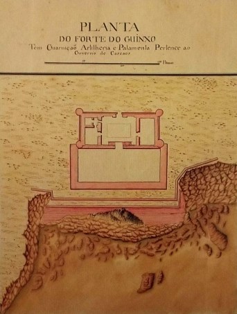 forte do guinxo, desenho aguarelado, joão da mata chapuzet, 1798-3