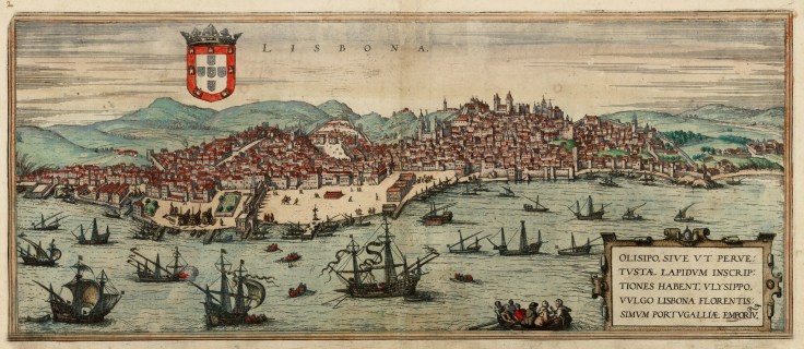 lisboa 1572 georg braun & frans hogenberg