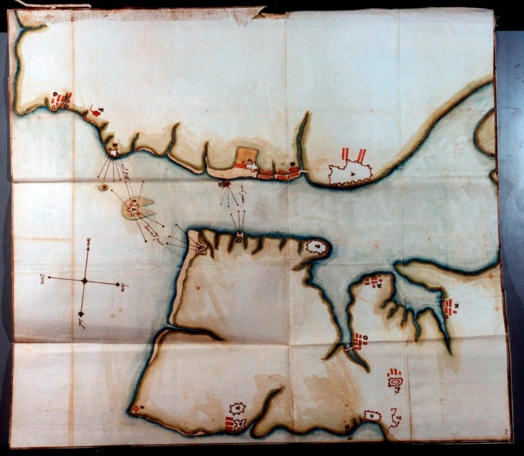 planta do rio da cidade de lisboa, felippe tersio. 1607