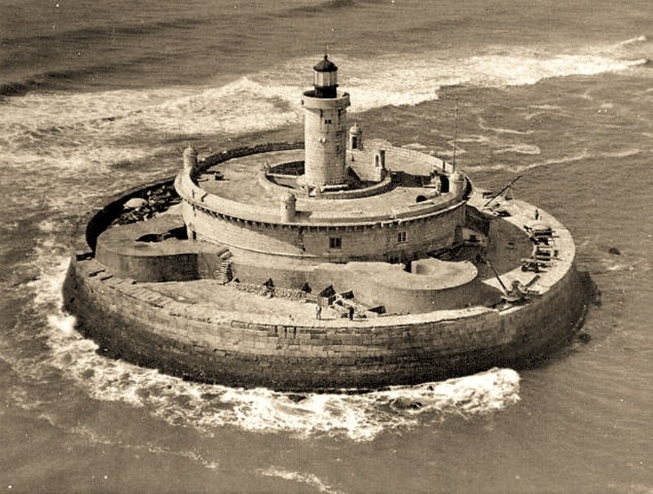 Torre do Bugio, vista aérea,1930-1932, foto de Manuel Barros Marques