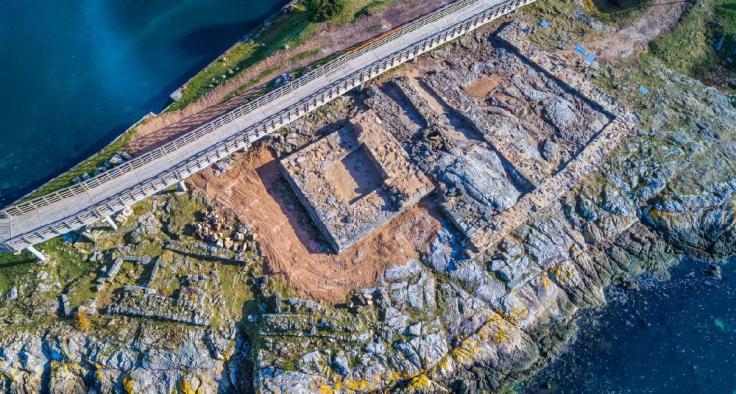 Castelo da lúa aérea